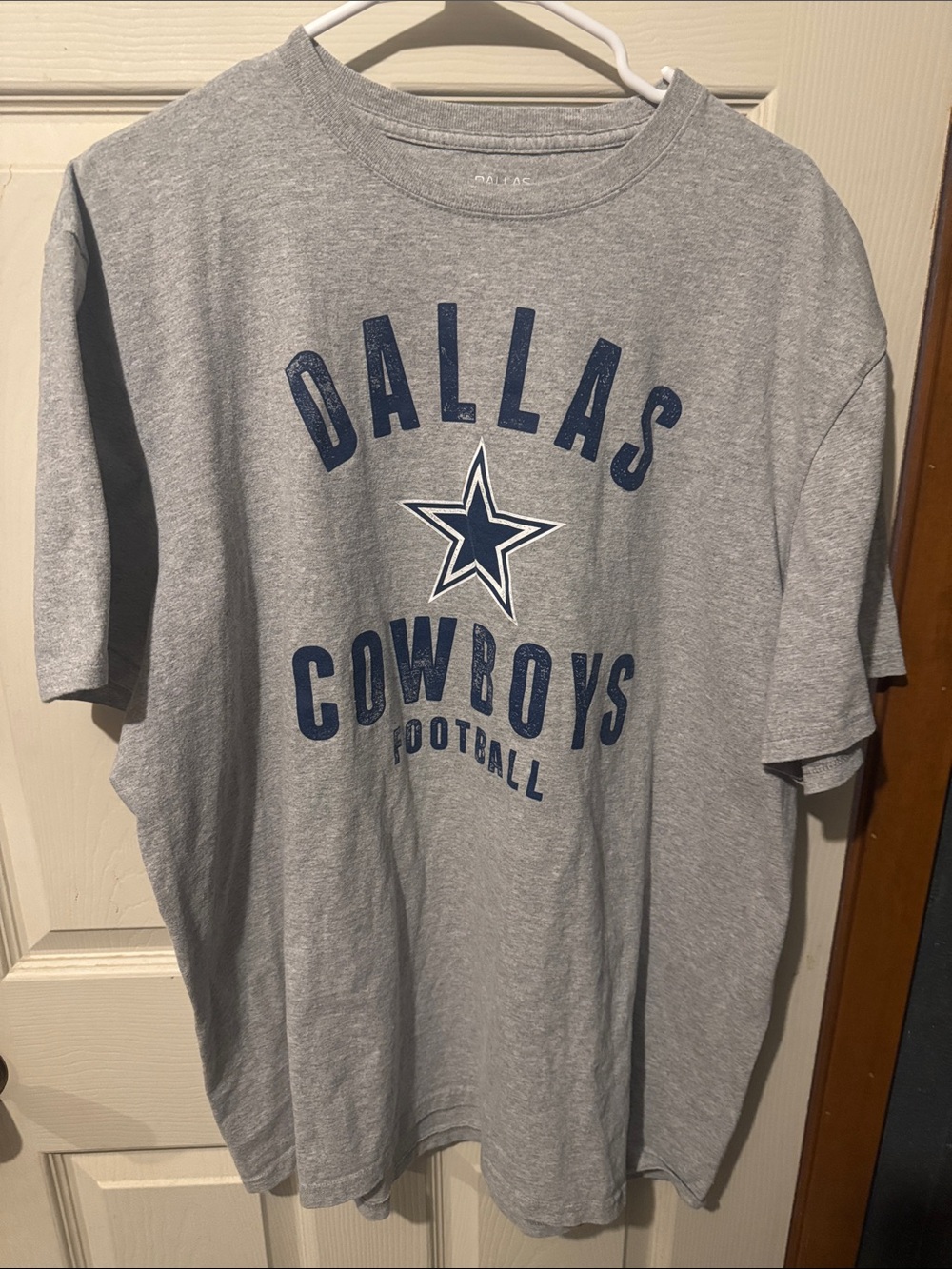 NFL Dallas Cowboys Gray and Navy Short Sleeve Tee